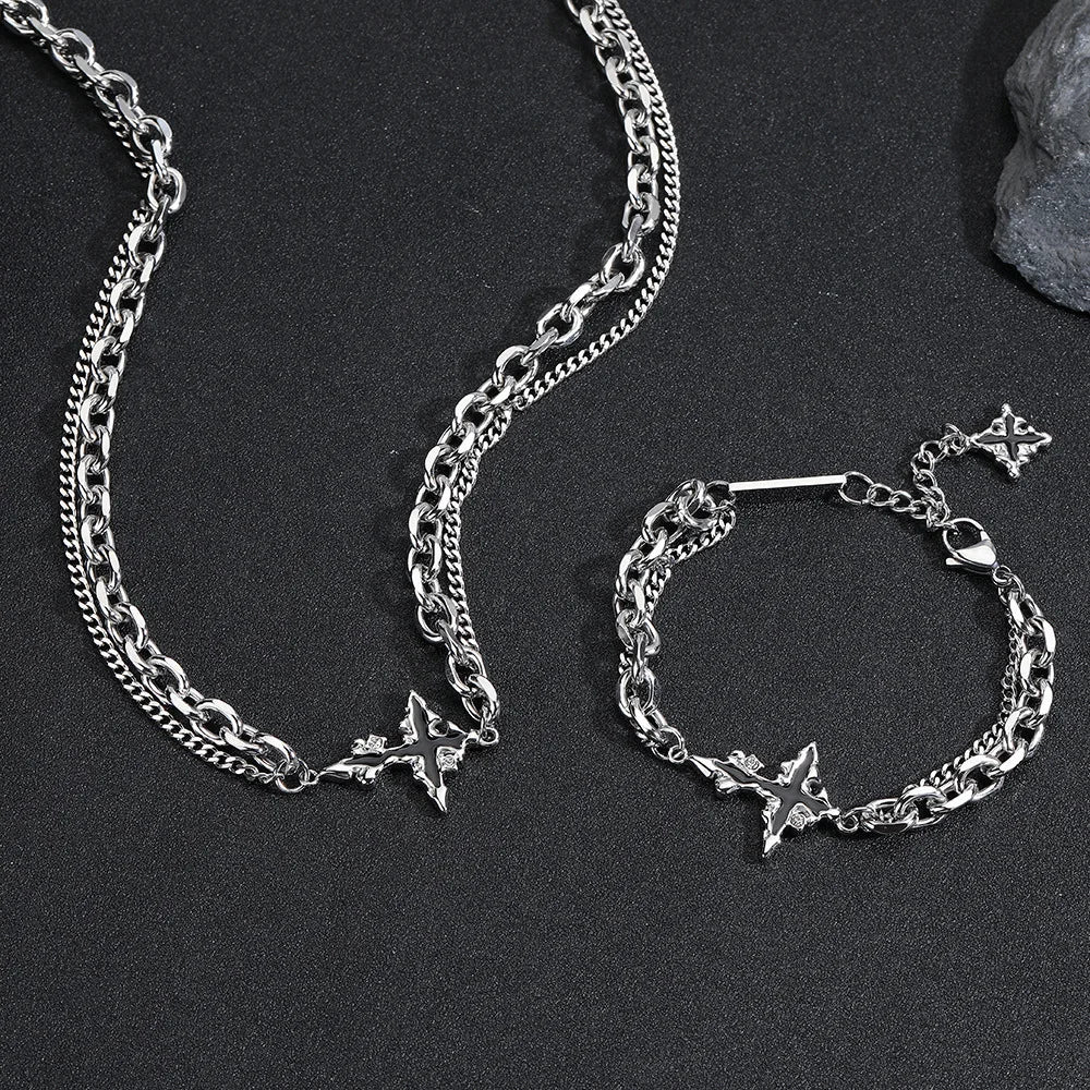 Dark Cross Bracelet