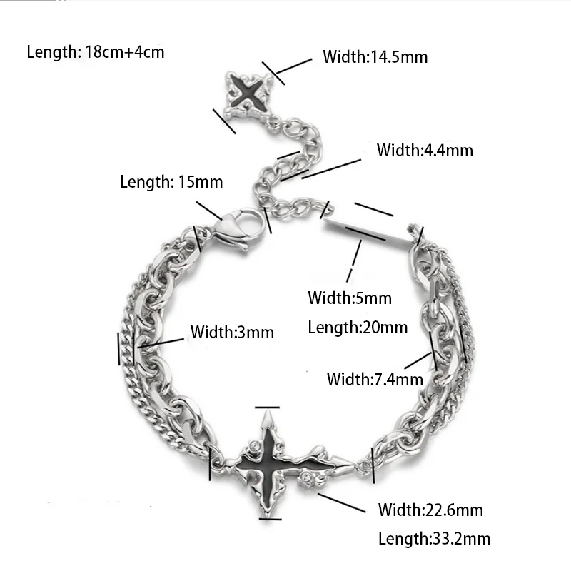 Dark Cross Bracelet
