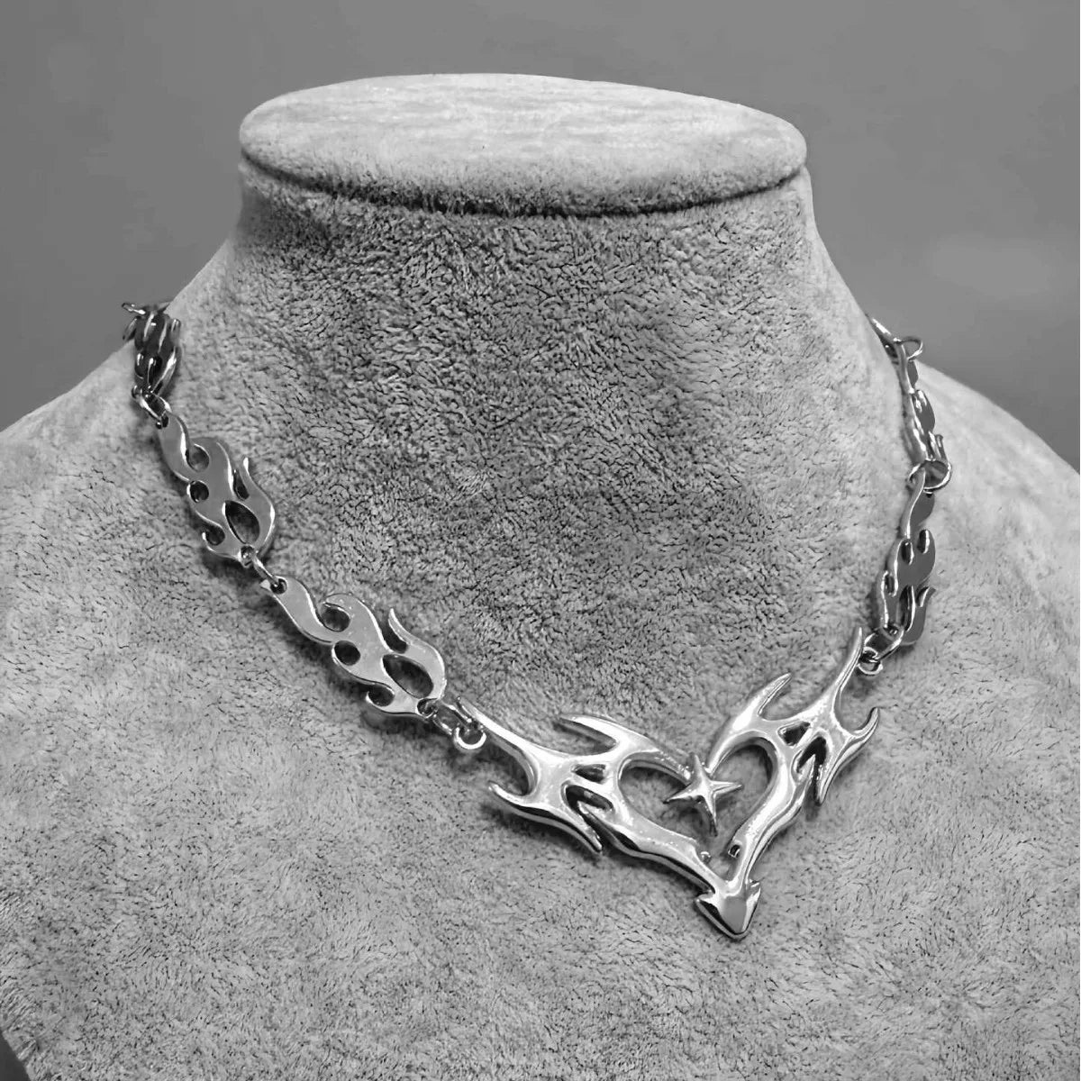 Cross Flame Necklace