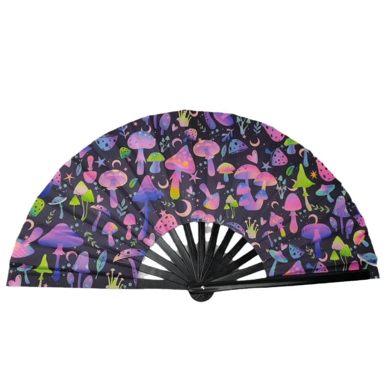 UV Reactive Bamboo Fan