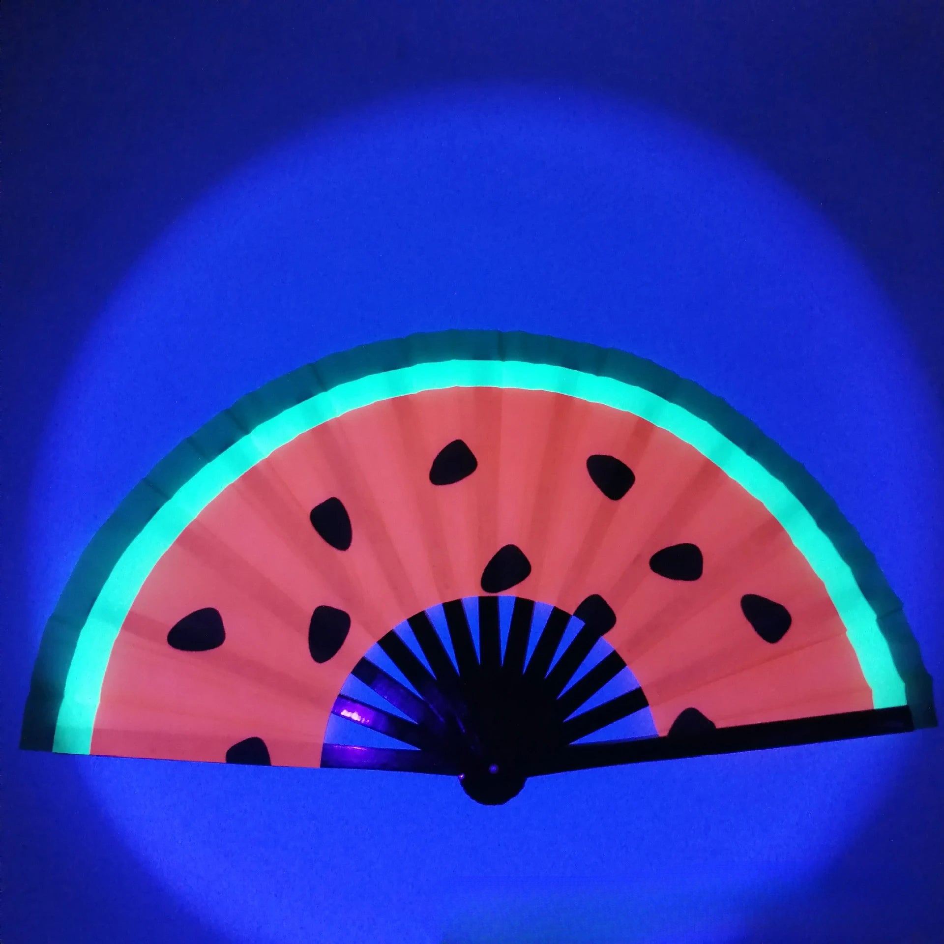 UV Reactive Bamboo Fan