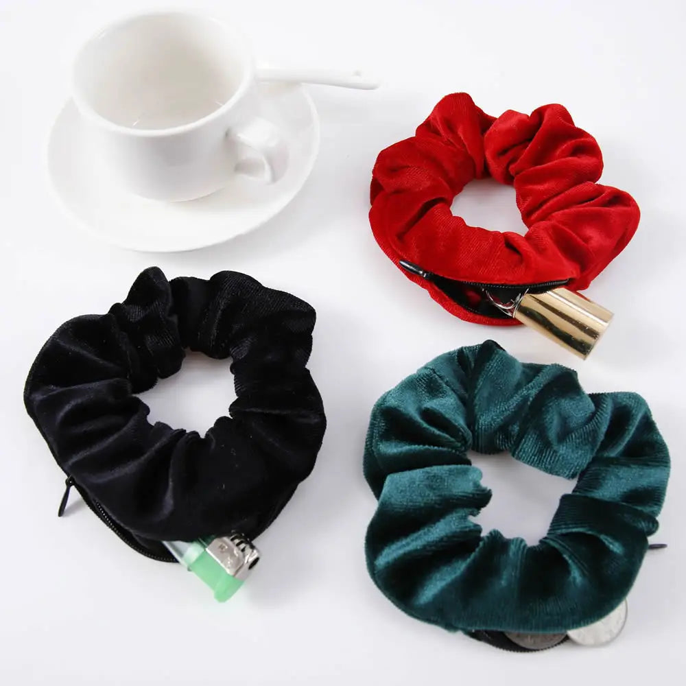Hidden Zipper Scrunchie