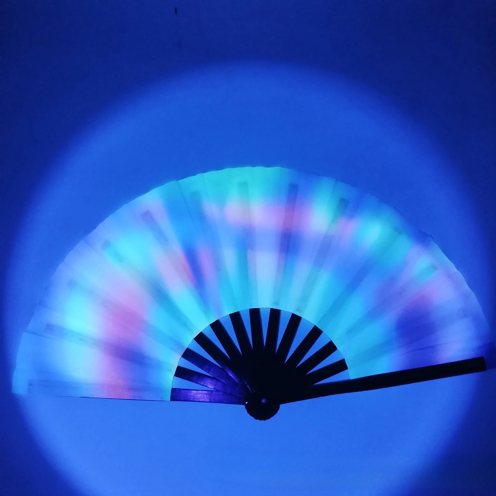 UV Reactive Bamboo Fan