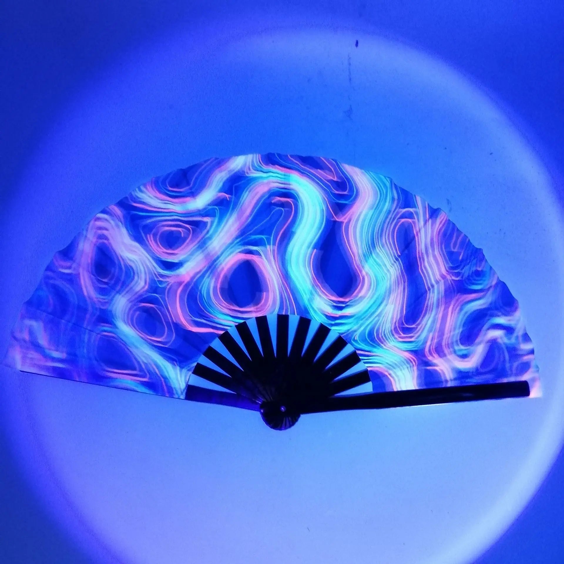UV Reactive Bamboo Fan