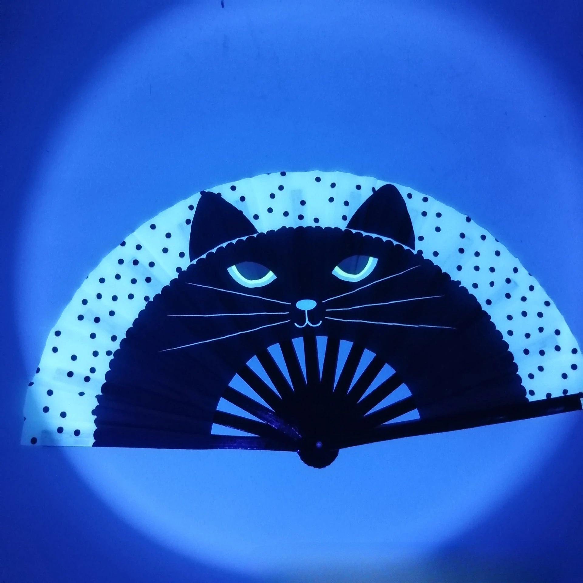 UV Reactive Bamboo Fan