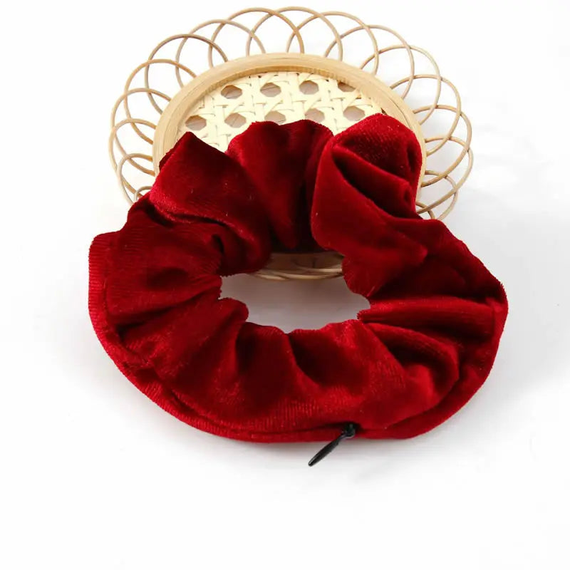 Hidden Zipper Scrunchie