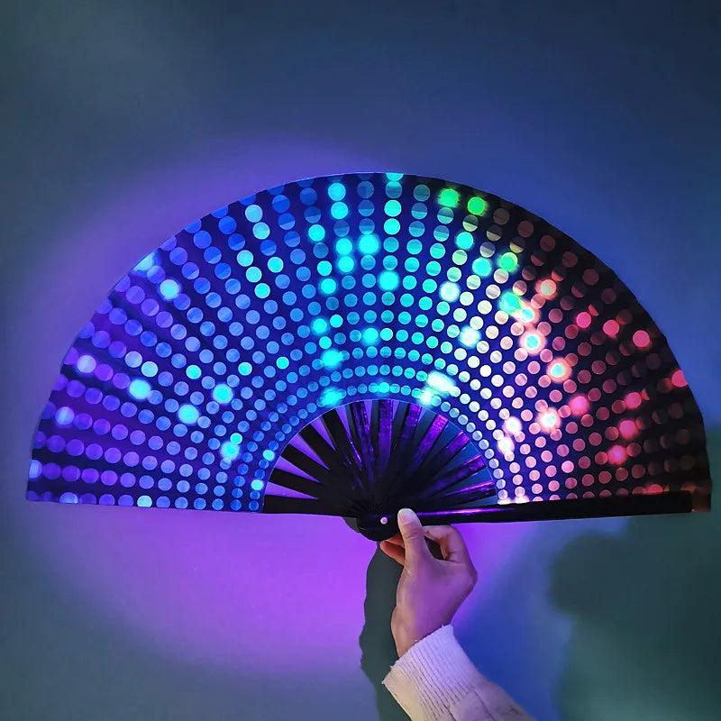 UV Reactive Bamboo Fan