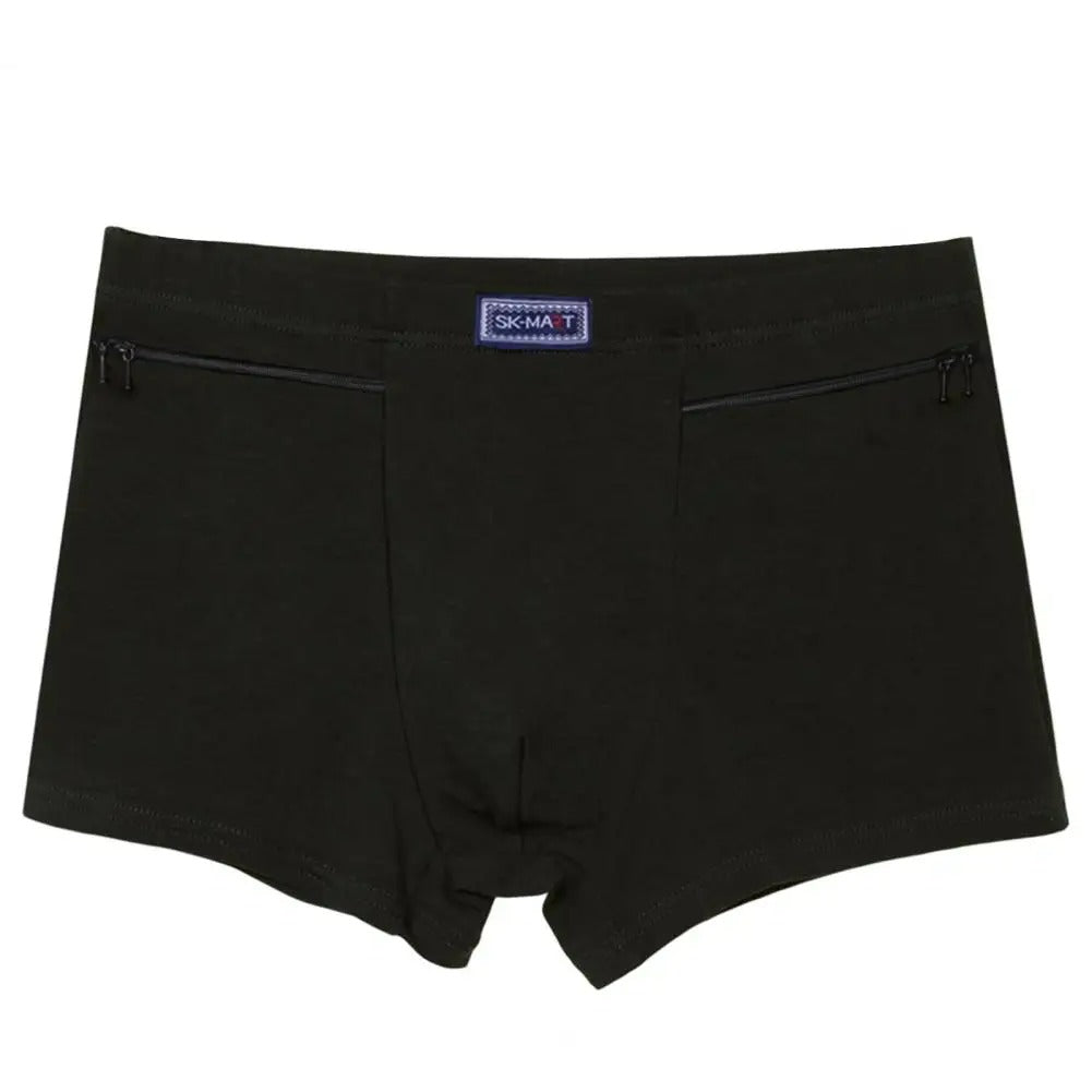Hidden Pocket Underwear with Dual Zips