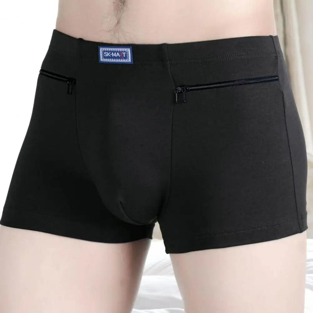 Hidden Pocket Underwear with Dual Zips