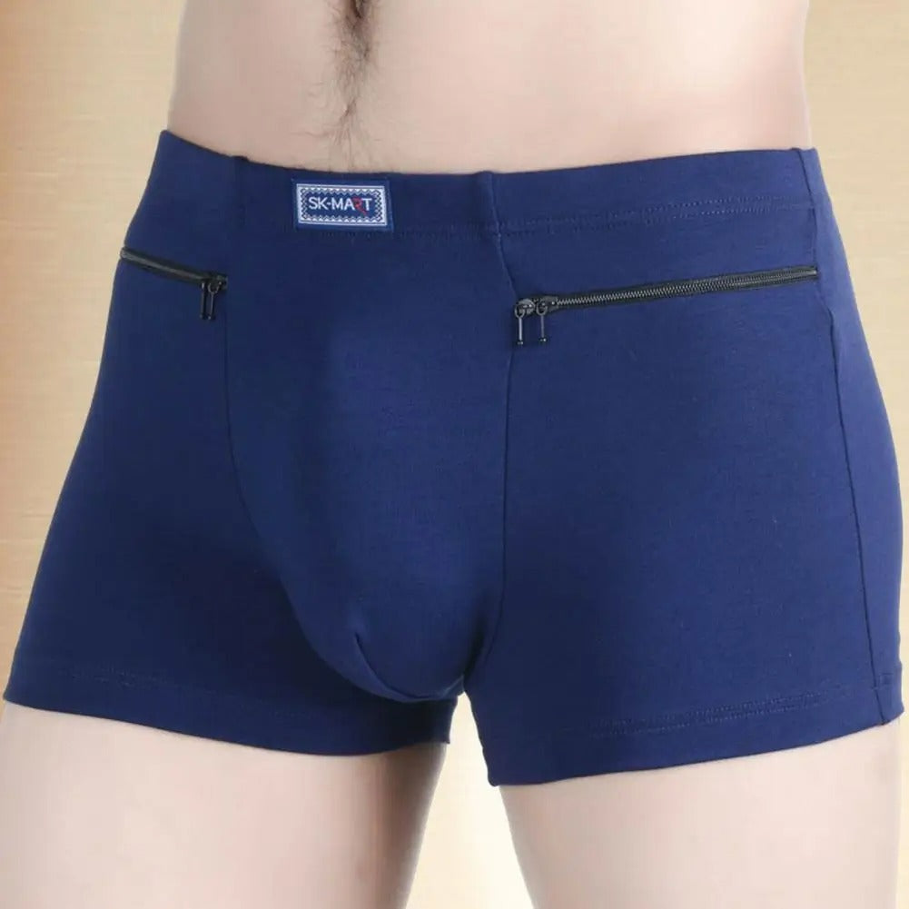 Hidden Pocket Underwear with Dual Zips